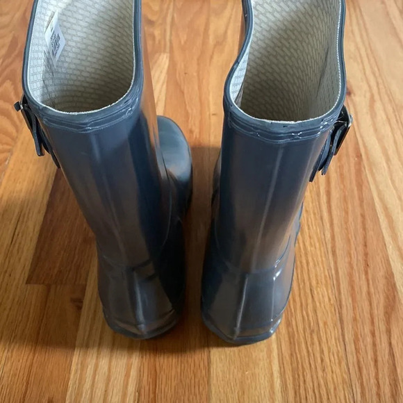 HUNTER boots grey with buckle sz 5 hood pre owned condition - Picture 4 of 9